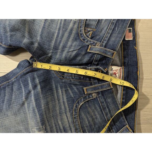 *Rare*True Religion Men's Distressed Geno Slim Fit Straight Jeans , 28x33 - Picture 12 of 13